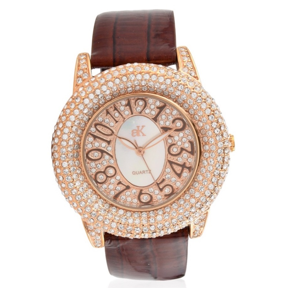 Austrian Crystals and Mother of Pearl Watch